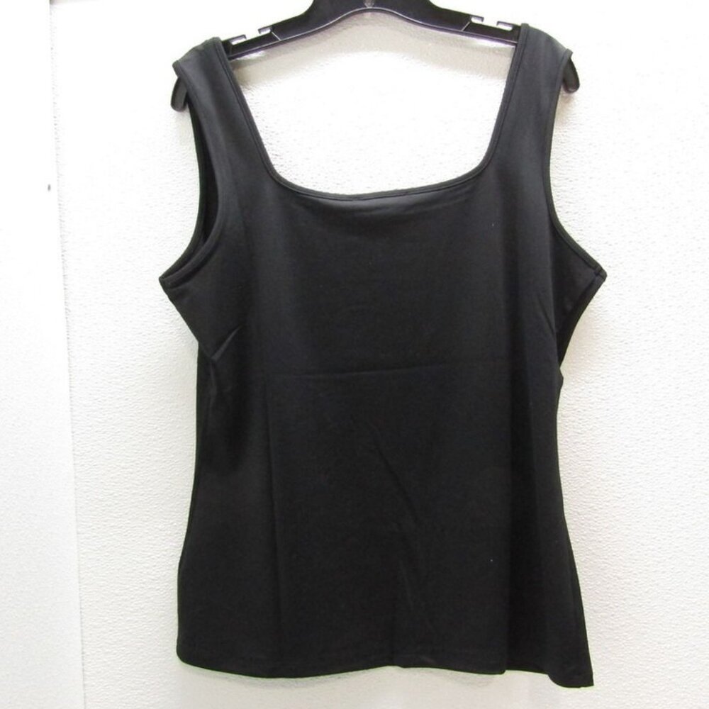 Anne Fontaine Women’s Lady Wide Strap Stretch Camisole – Black – Size 14 / IT 46